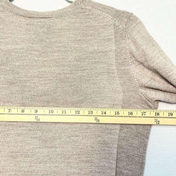 Kathmandu Jumper Womens Sz 10 Blue Merino Wool Long Sleeve V Neck Ribbed Sweater - Picture 8 of 8